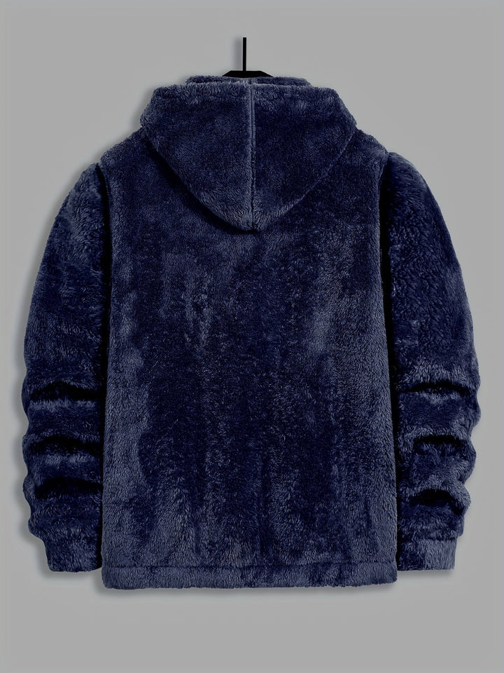 James | Cozy Plush Full Zip Mens Hoodies
