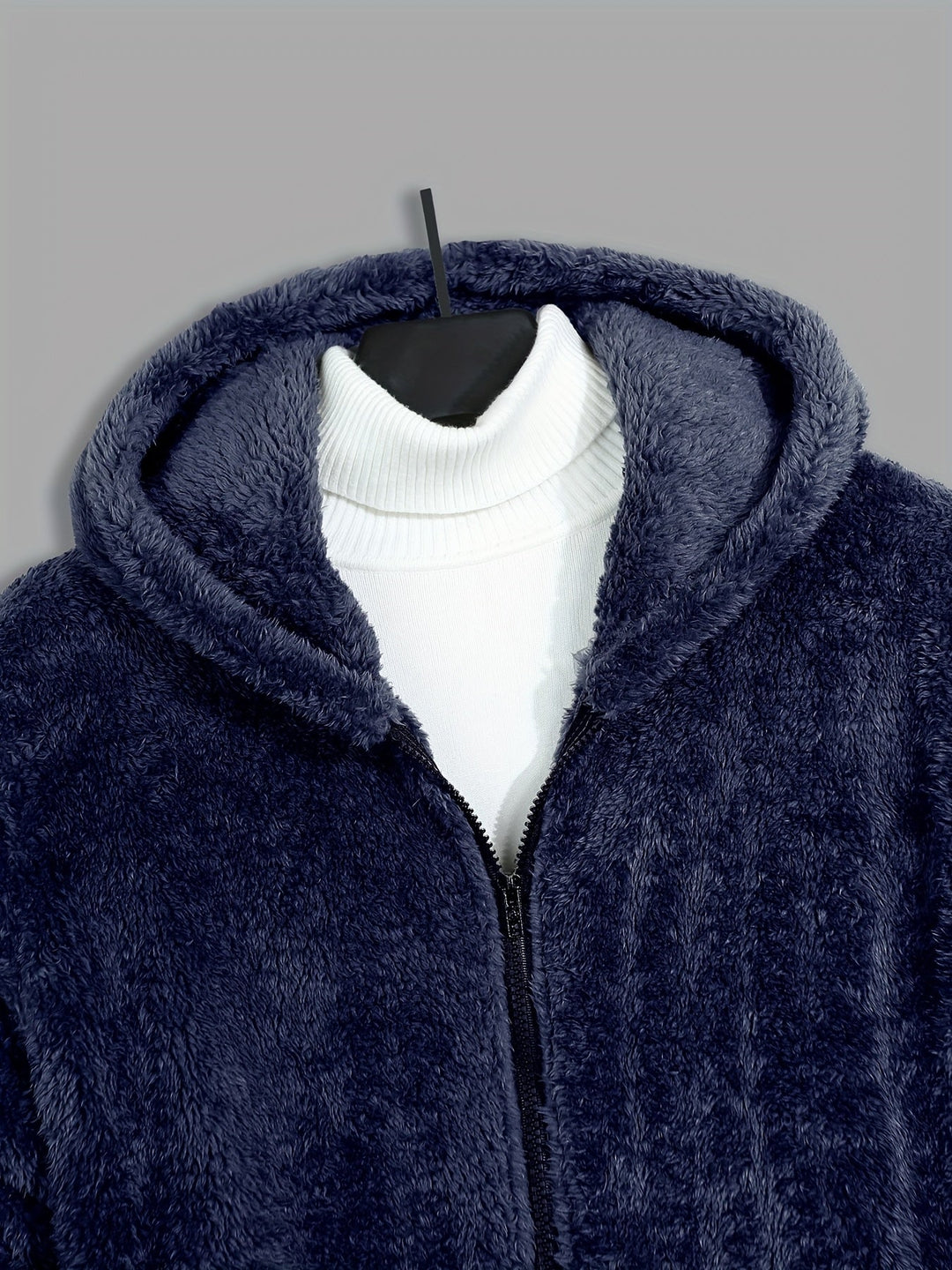 James | Cozy Plush Full Zip Mens Hoodies
