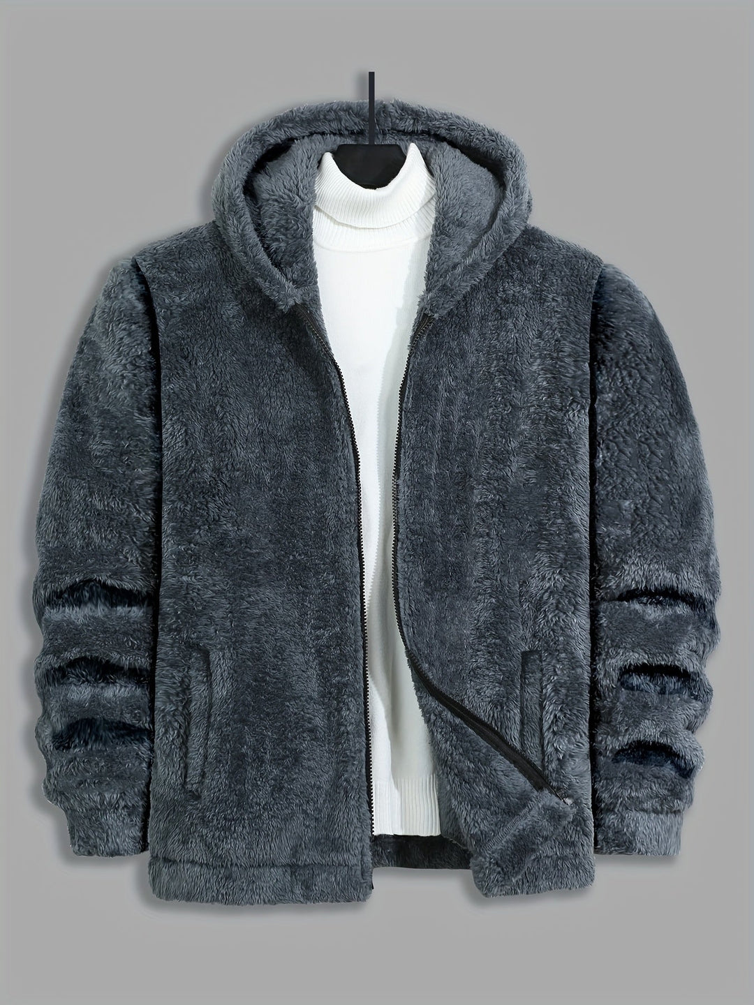 James | Cozy Plush Full Zip Mens Hoodies