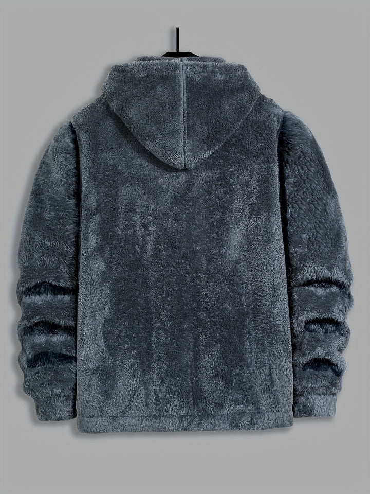 James | Cozy Plush Full Zip Mens Hoodies