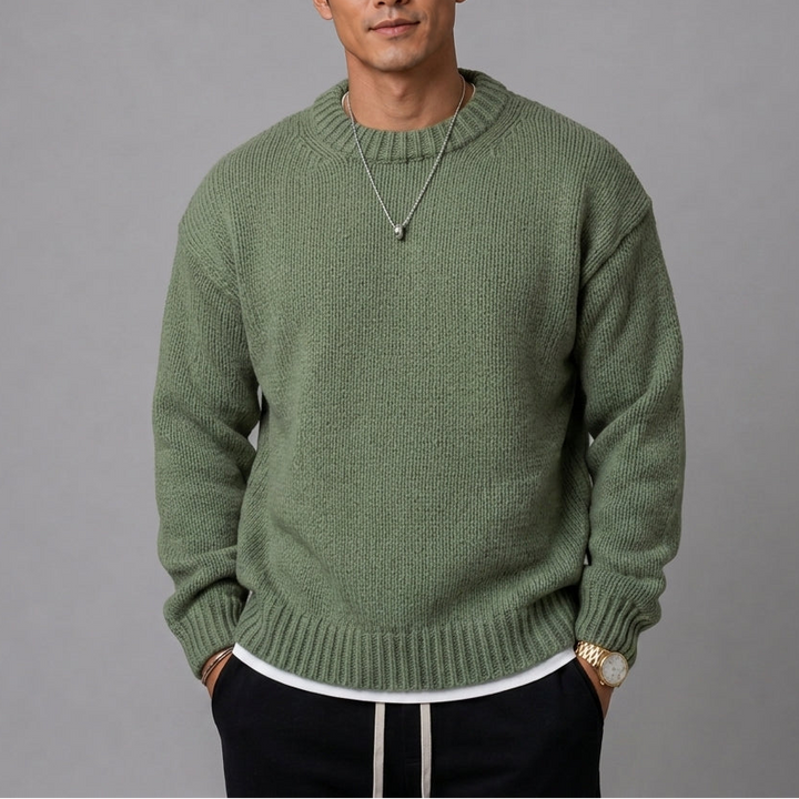 James | Elegant Ribbed Crewneck Sweatshirt