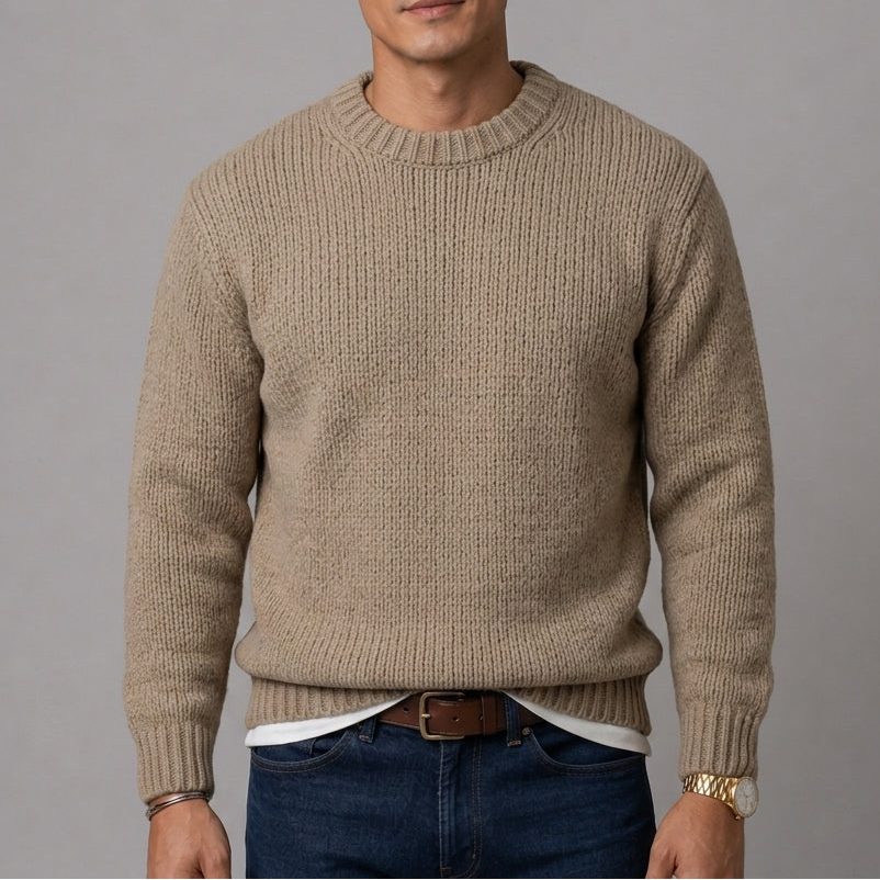 James | Elegant Ribbed Crewneck Sweatshirt
