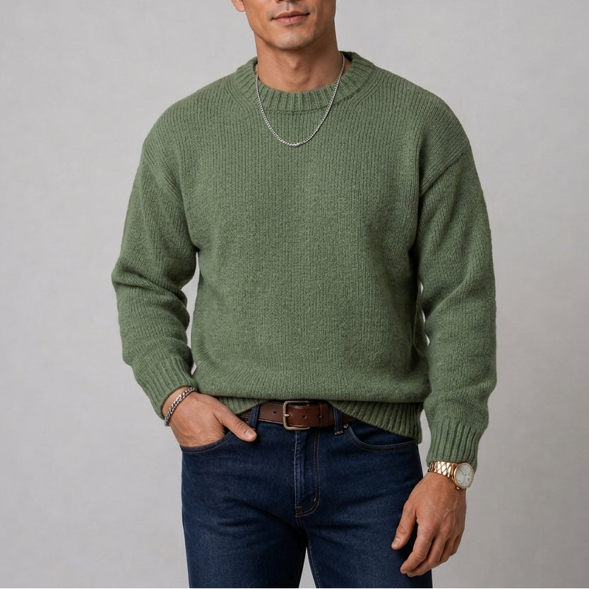 James | Elegant Ribbed Crewneck Sweatshirt