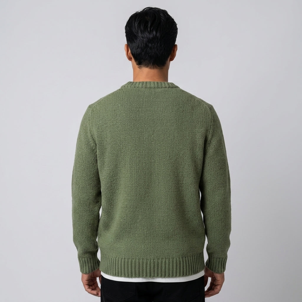 James | Elegant Ribbed Crewneck Sweatshirt