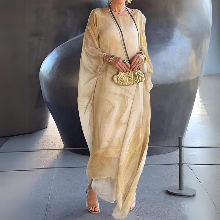 Janet | Relaxed Kaftan Long Sleeve Maxi Dress