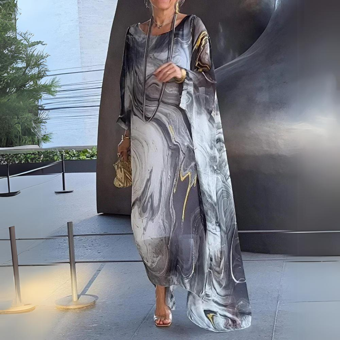 Janet | Relaxed Kaftan Long Sleeve Maxi Dress