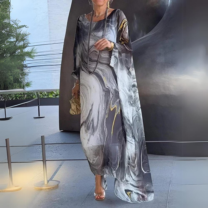 Janet | Relaxed Kaftan Long Sleeve Maxi Dress