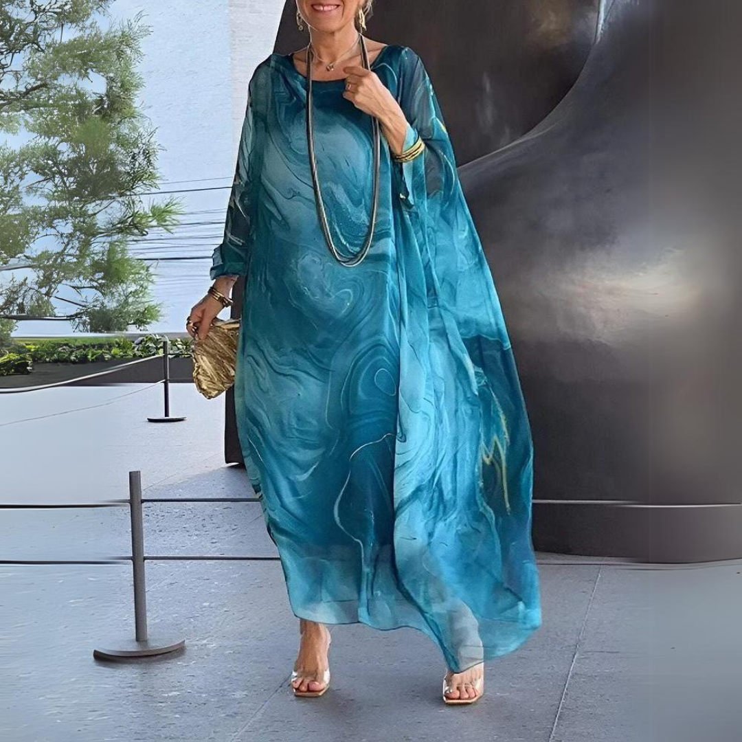 Janet | Relaxed Kaftan Long Sleeve Maxi Dress
