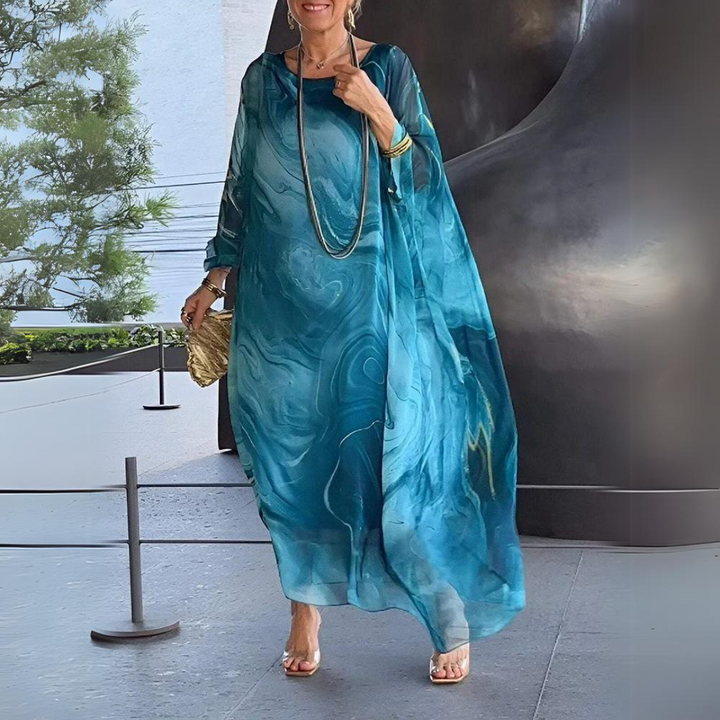 Janet | Relaxed Kaftan Long Sleeve Maxi Dress
