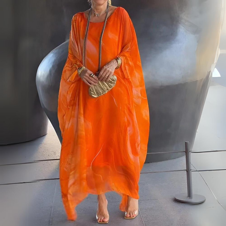 Janet | Relaxed Kaftan Long Sleeve Maxi Dress