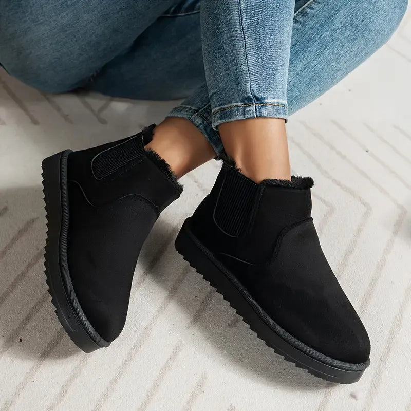 Janice | Stylish Fur-Lined Chelsea Winter Boots Women
