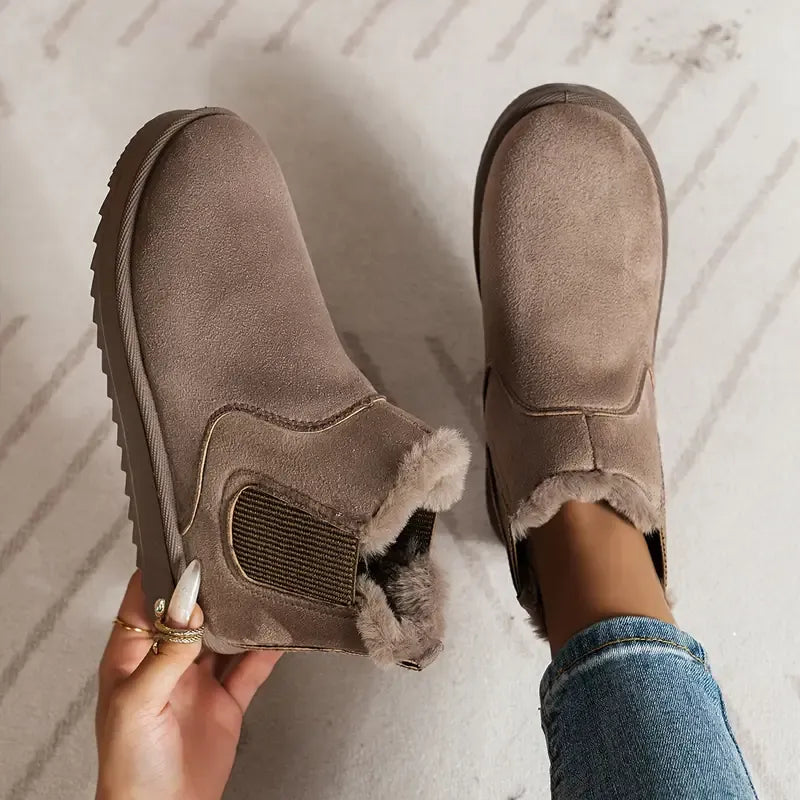 Janice | Stylish Fur-Lined Chelsea Winter Boots Women