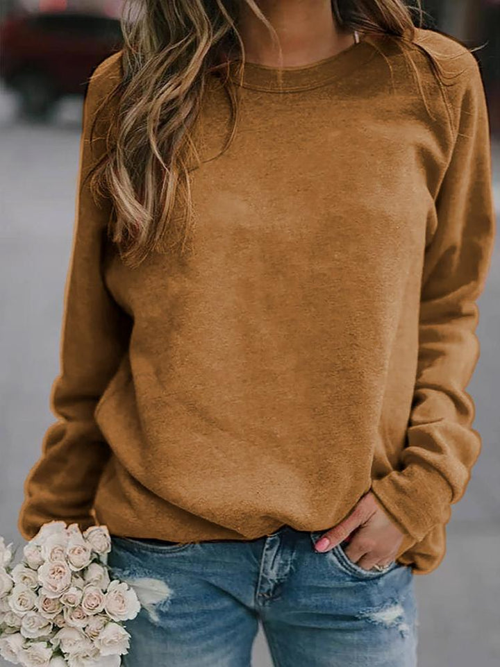Jean | Cozy Relaxed Raglan Crewneck Sweatshirt