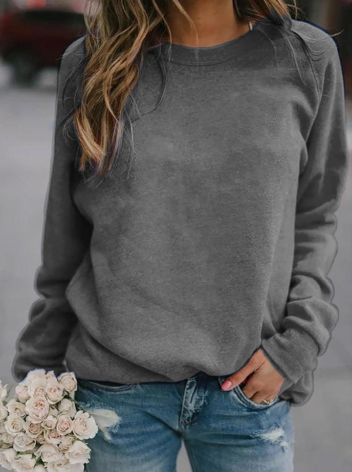Jean | Cozy Relaxed Raglan Crewneck Sweatshirt