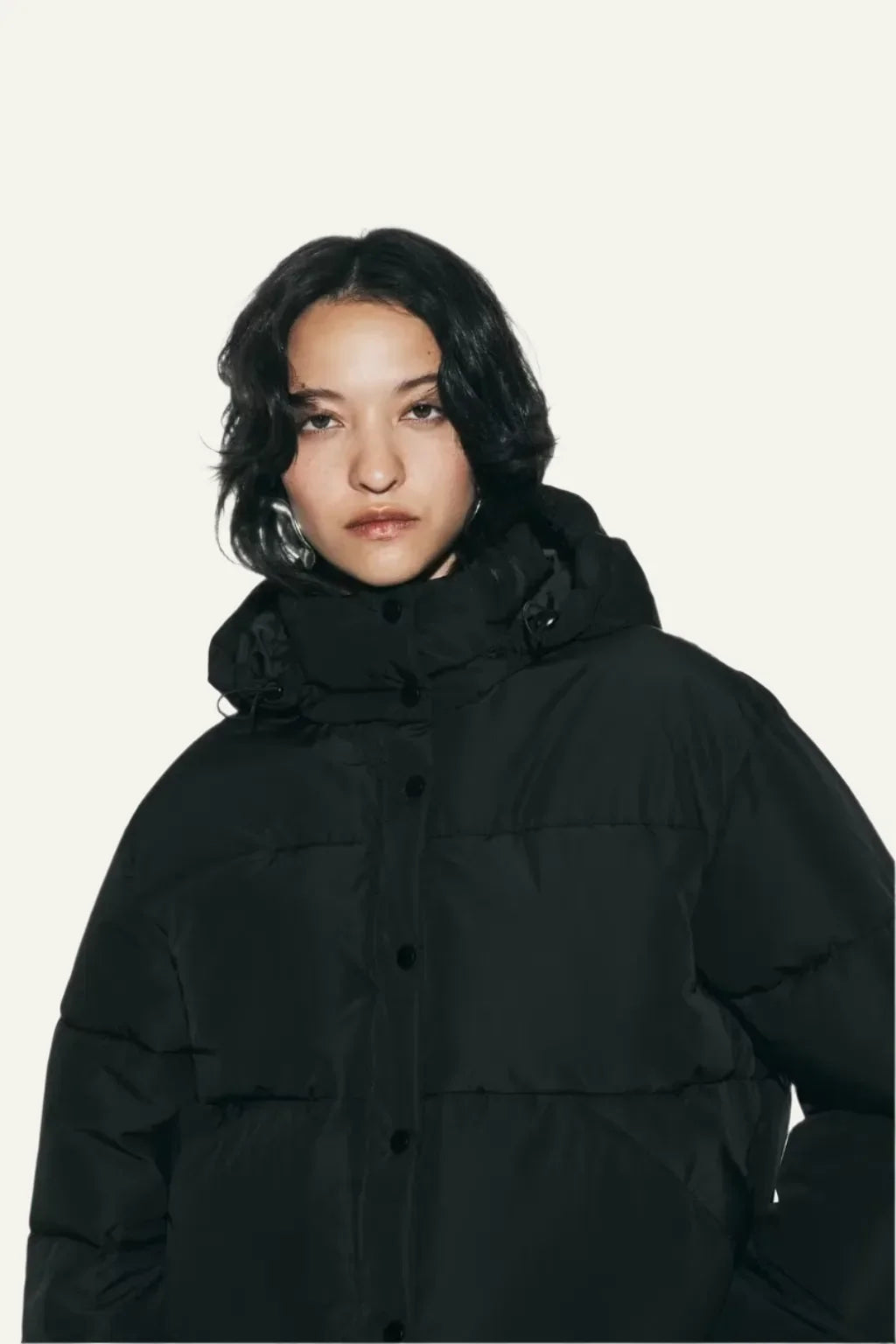 Jennifer | Classic Cropped Hooded Puffer Jacket