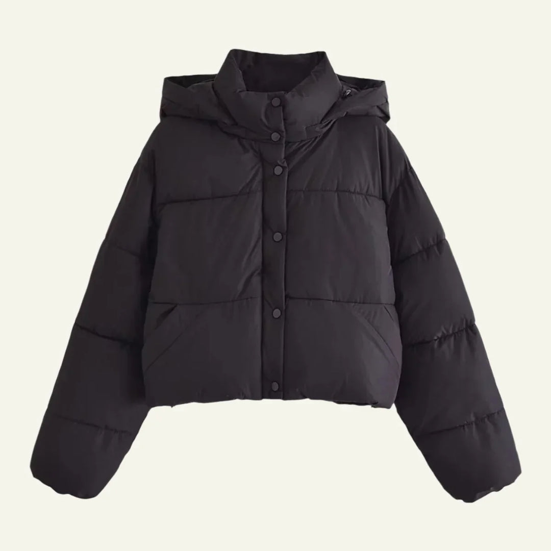 Jennifer | Classic Cropped Hooded Puffer Jacket
