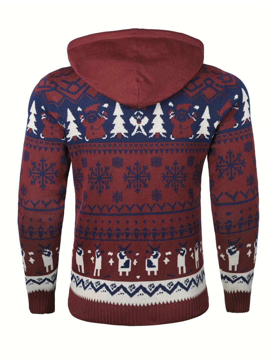 Jeremy | Hooded Reindeer Mens Christmas Sweater