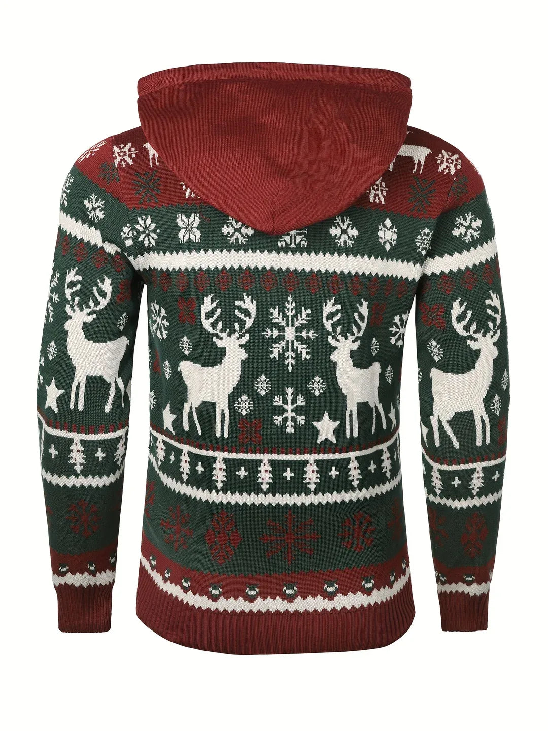 Jeremy | Hooded Reindeer Mens Christmas Sweater