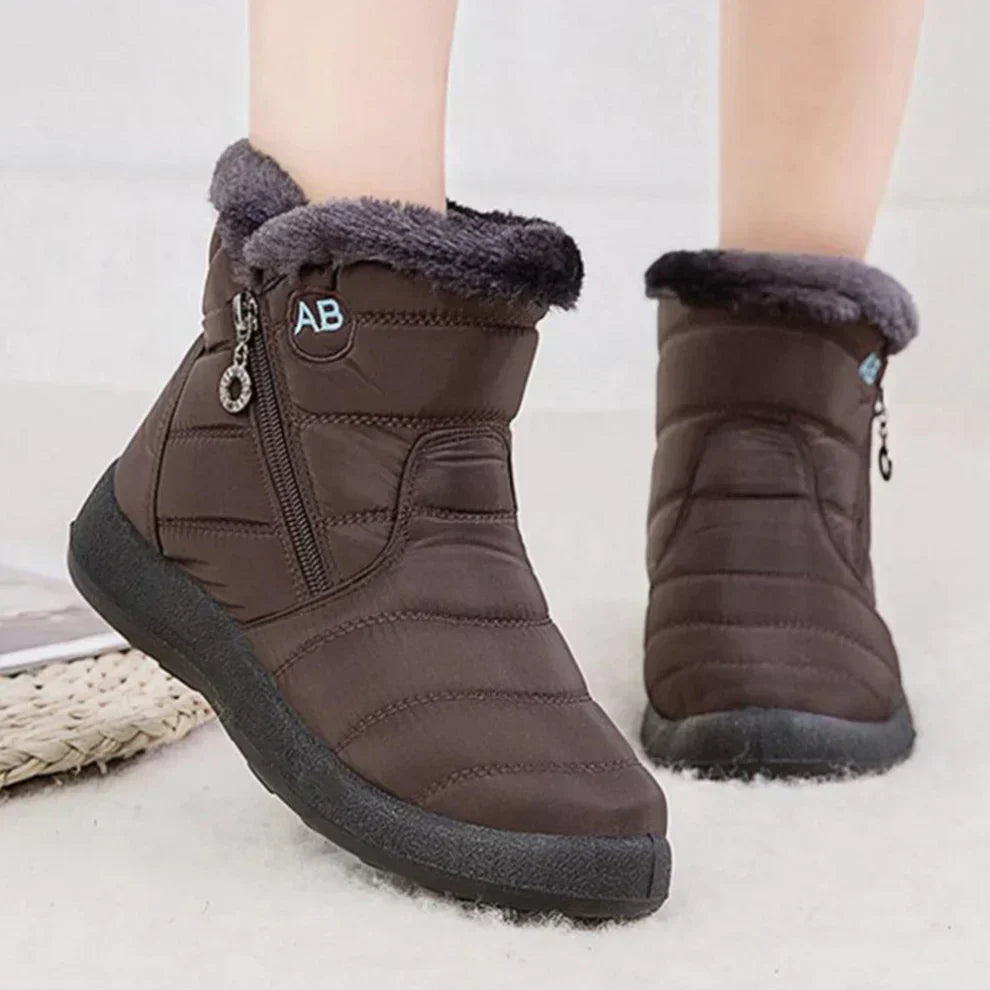 Jessica | Polished Fur-Lined Waterproof Winter Boots Women