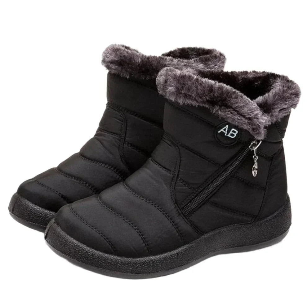 Jessica | Polished Fur-Lined Waterproof Winter Boots Women