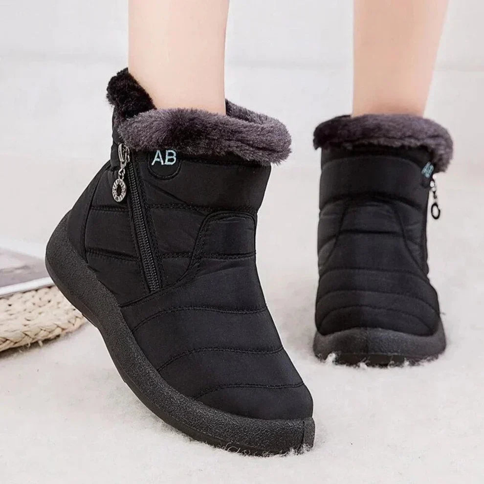 Jessica | Polished Fur-Lined Waterproof Winter Boots Women