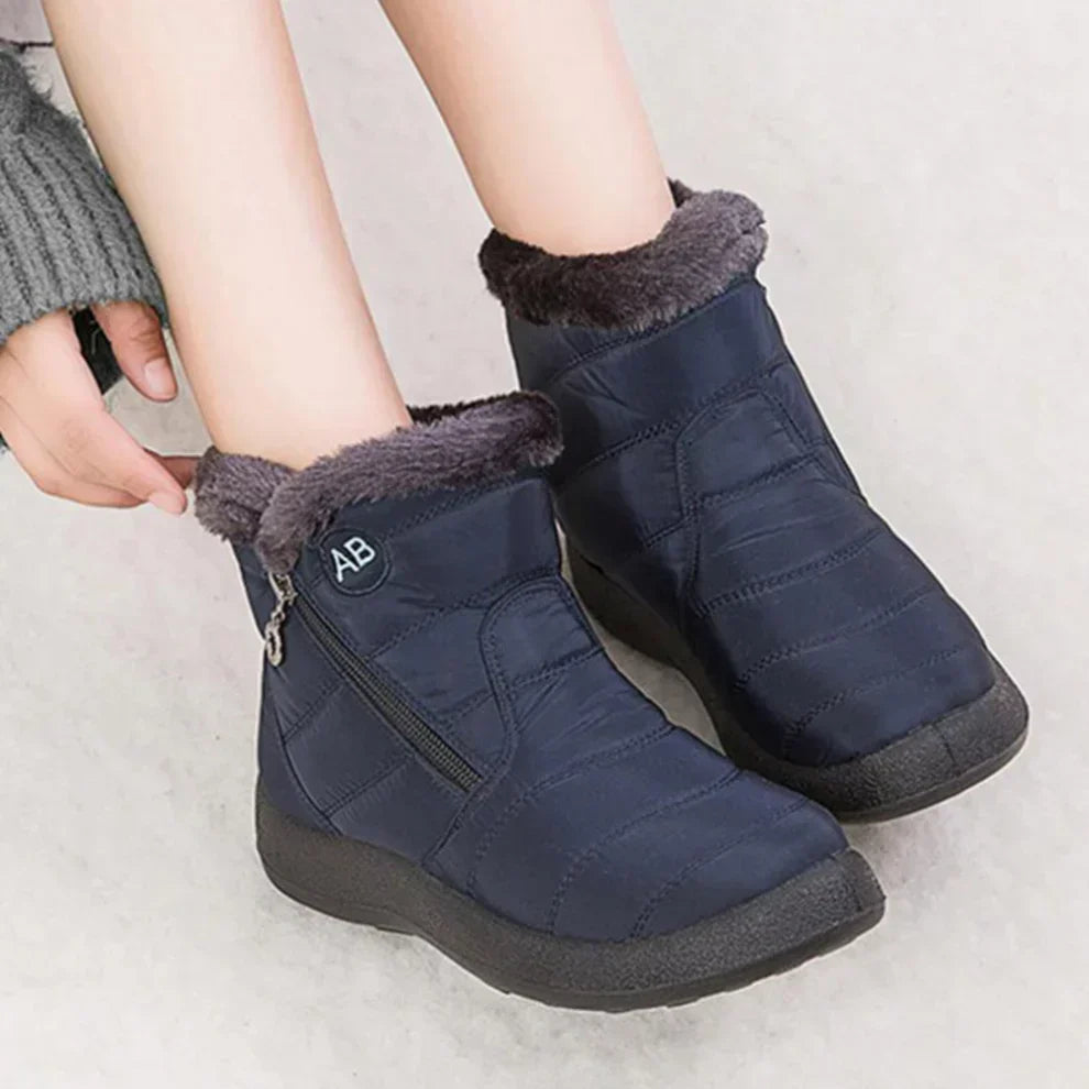 Jessica | Polished Fur-Lined Waterproof Winter Boots Women