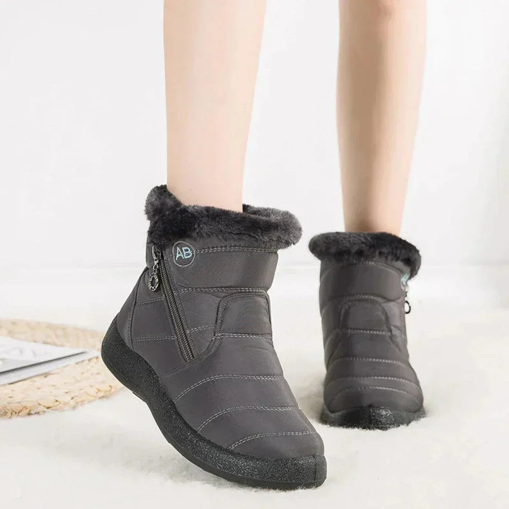 Jessica | Polished Fur-Lined Waterproof Winter Boots Women