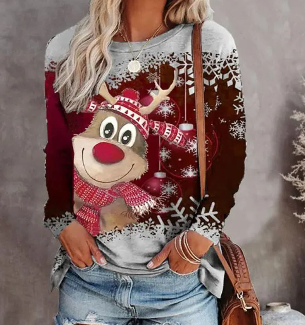 Jessica | Polished Reindeer Christmas Sweater Women Will Love