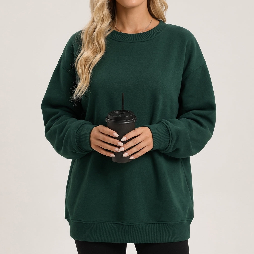 Jessica | Sophisticated Oversized Crewneck Sweatshirt