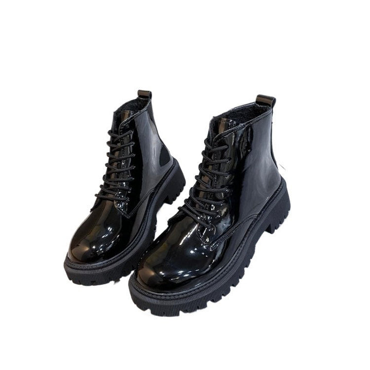 Joan | Cozy Chunky Platform Combat Boots Women Ankle Boots
