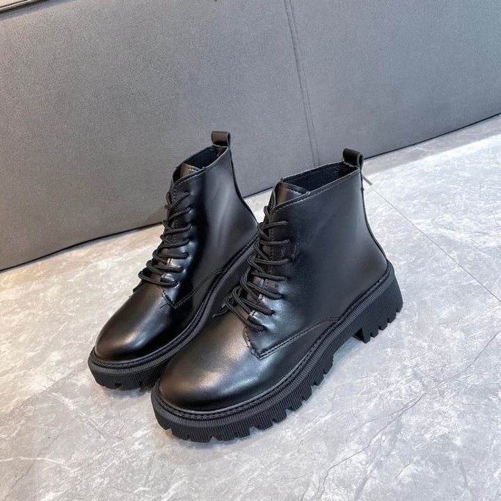 Joan | Cozy Chunky Platform Combat Boots Women Ankle Boots