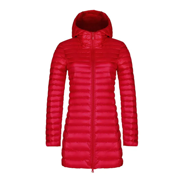 Joan | Cozy Hooded Quilted Mid-Length Puffer Jacket