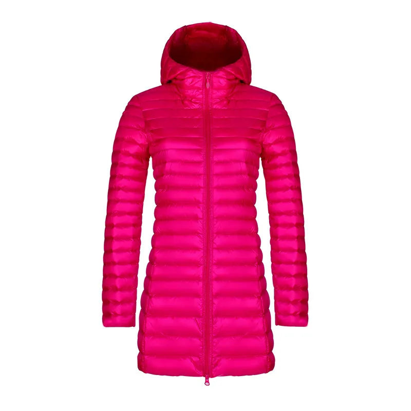 Joan | Cozy Hooded Quilted Mid-Length Puffer Jacket