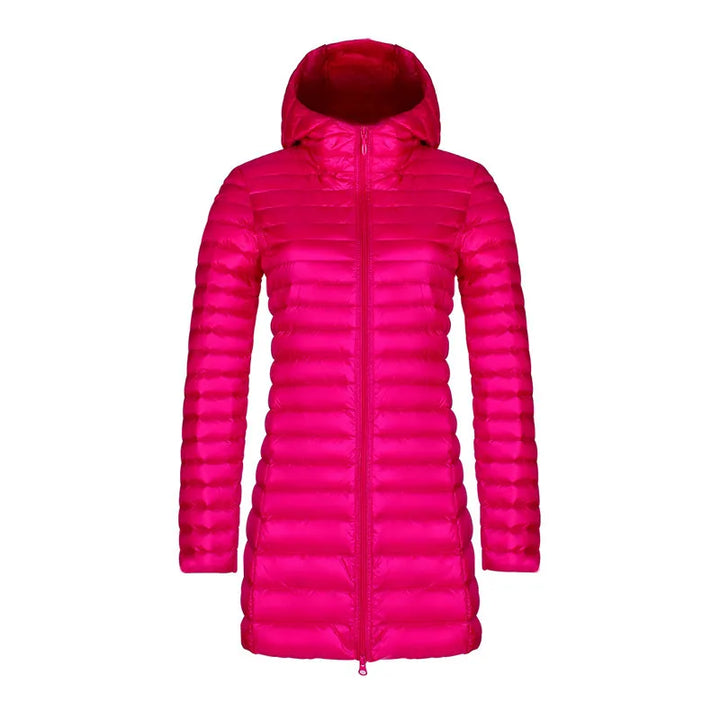 Joan | Cozy Hooded Quilted Mid-Length Puffer Jacket