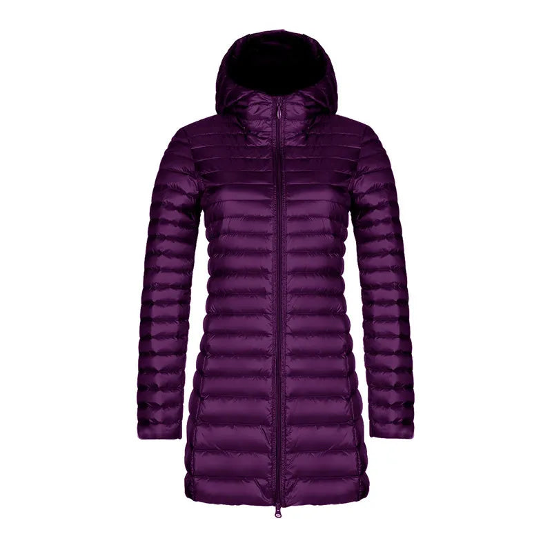 Joan | Cozy Hooded Quilted Mid-Length Puffer Jacket