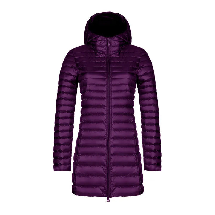 Joan | Cozy Hooded Quilted Mid-Length Puffer Jacket