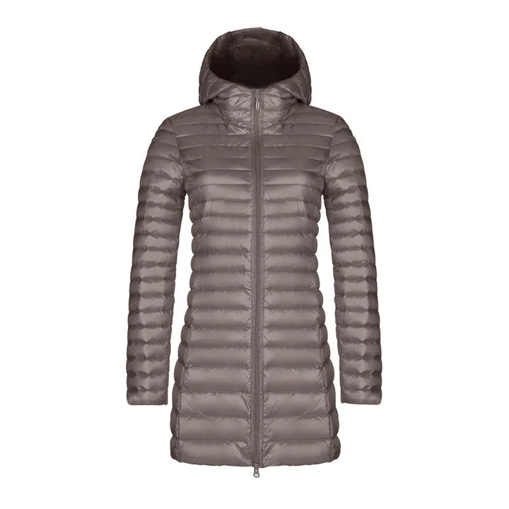 Joan | Cozy Hooded Quilted Mid-Length Puffer Jacket