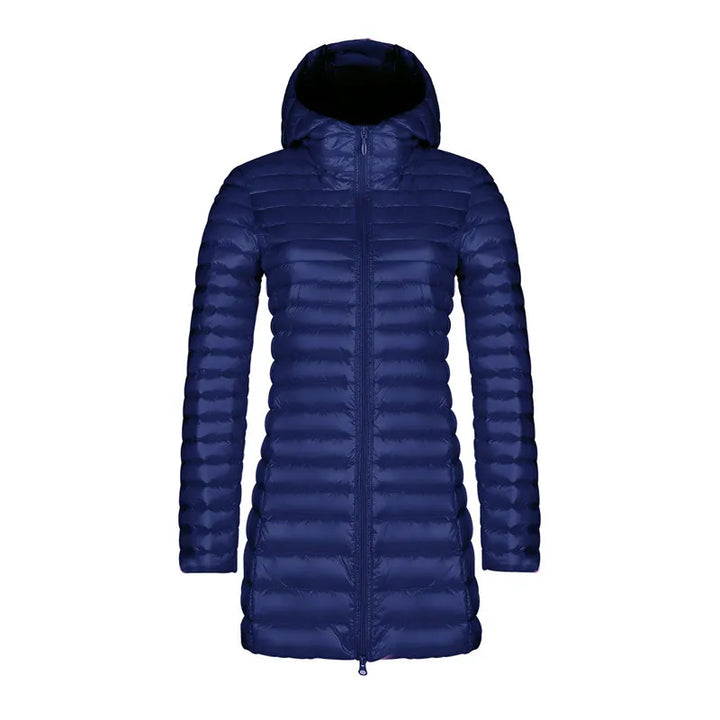 Joan | Cozy Hooded Quilted Mid-Length Puffer Jacket