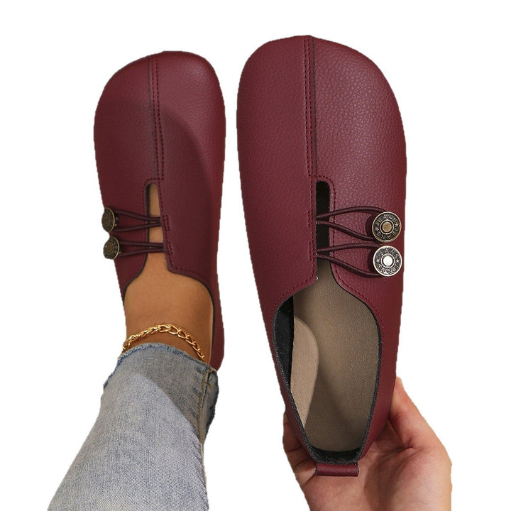 Joan | Timeless Closed Toe Mary Jane Slippers with Elastic Lacing