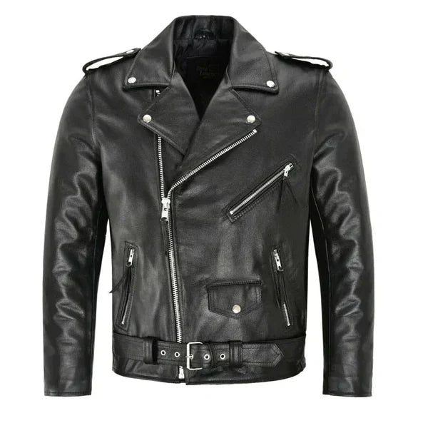 Joe | Timeless Classic Biker Moto Leather Jacket