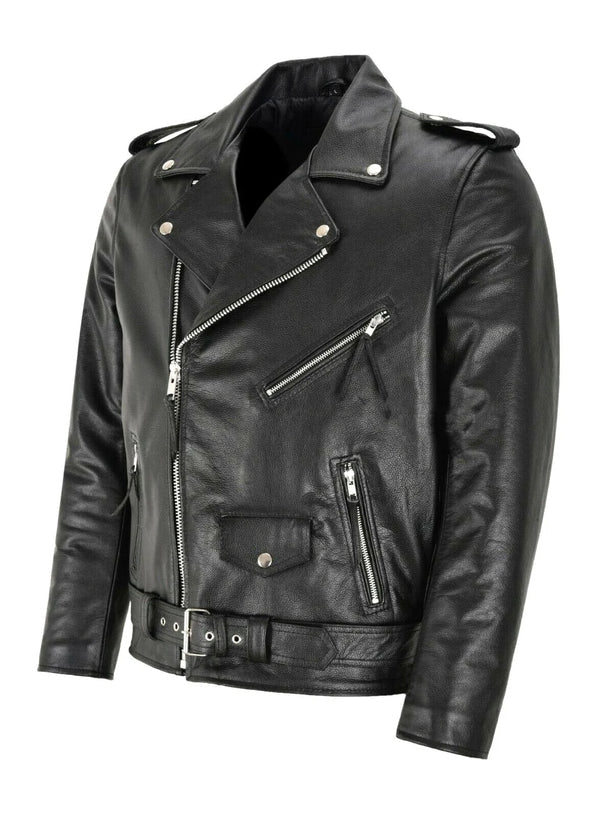 Joe | Timeless Classic Biker Moto Leather Jacket