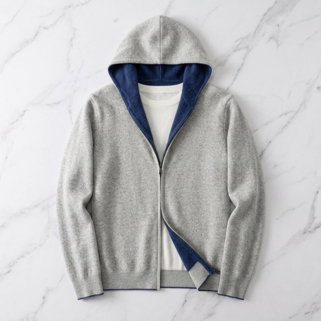 John | Reversible Full Zip Mens Hoodies
