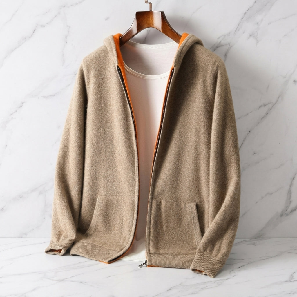 John | Reversible Full Zip Mens Hoodies