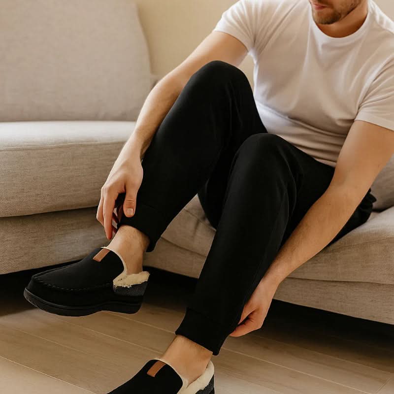 Jose | Classic Plush-Lined Moccasin Mens Slippers
