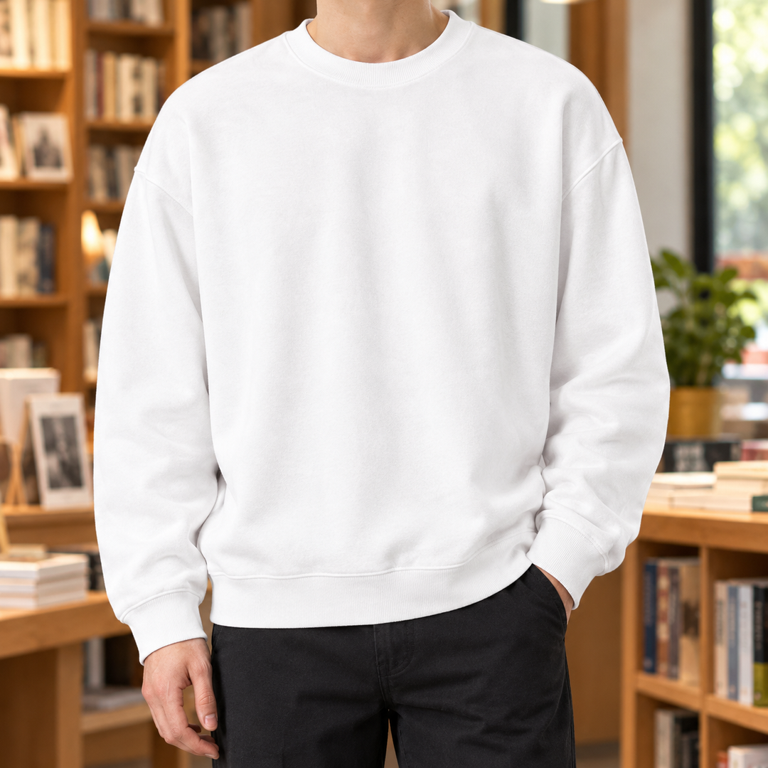 Juan | Graceful Relaxed Drop Shoulder Crewneck Sweatshirt
