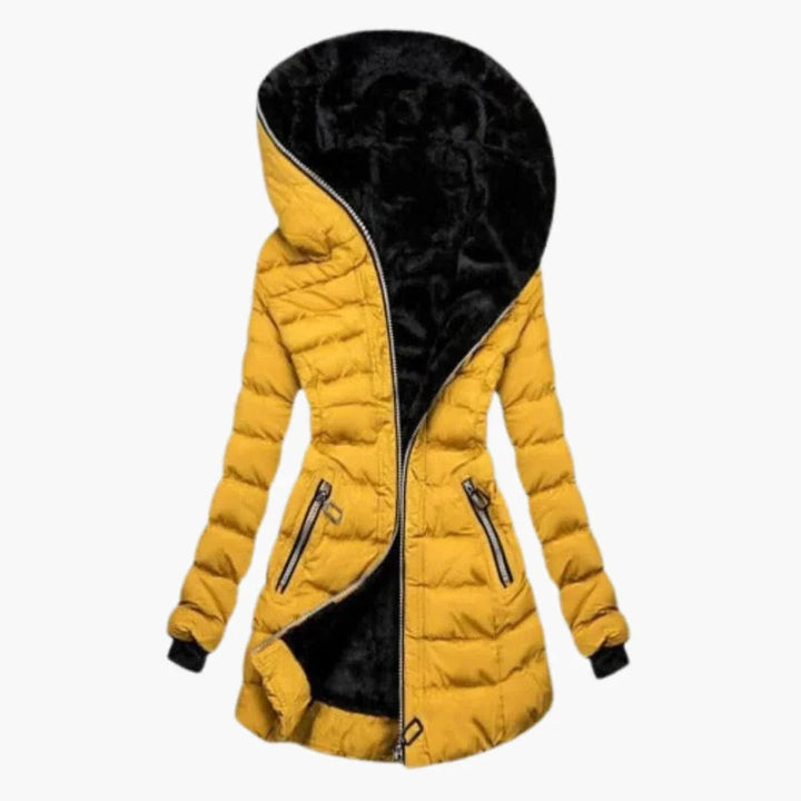 Judith | Chic Hooded Longline Winter Puffer Jacket