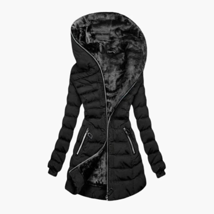 Judith | Chic Hooded Longline Winter Puffer Jacket