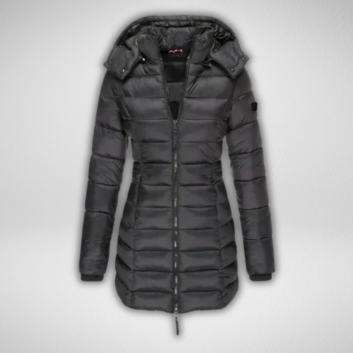Judy | Cozy Long Puffer Winter Coats with Detachable Hood
