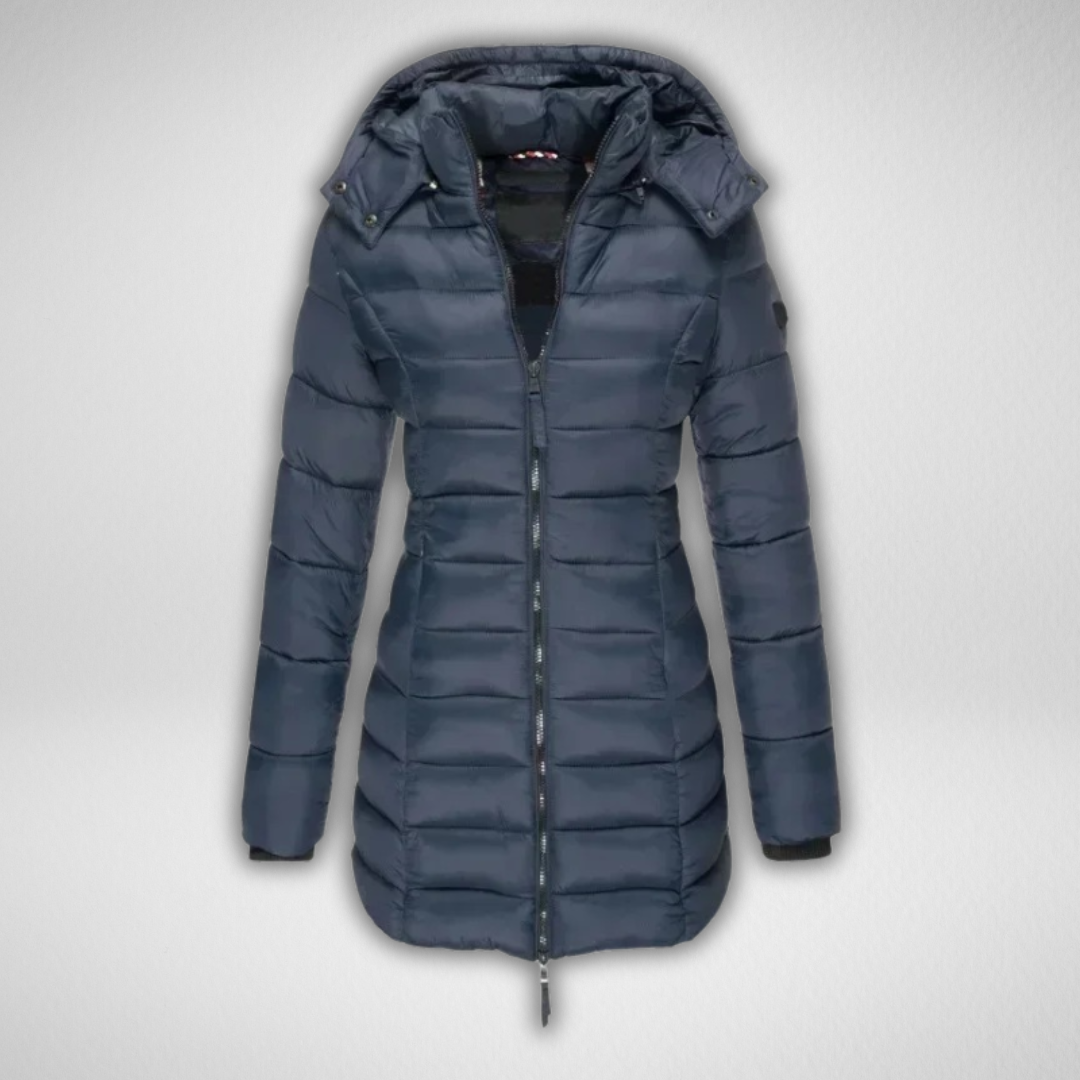 Judy | Cozy Long Puffer Winter Coats with Detachable Hood
