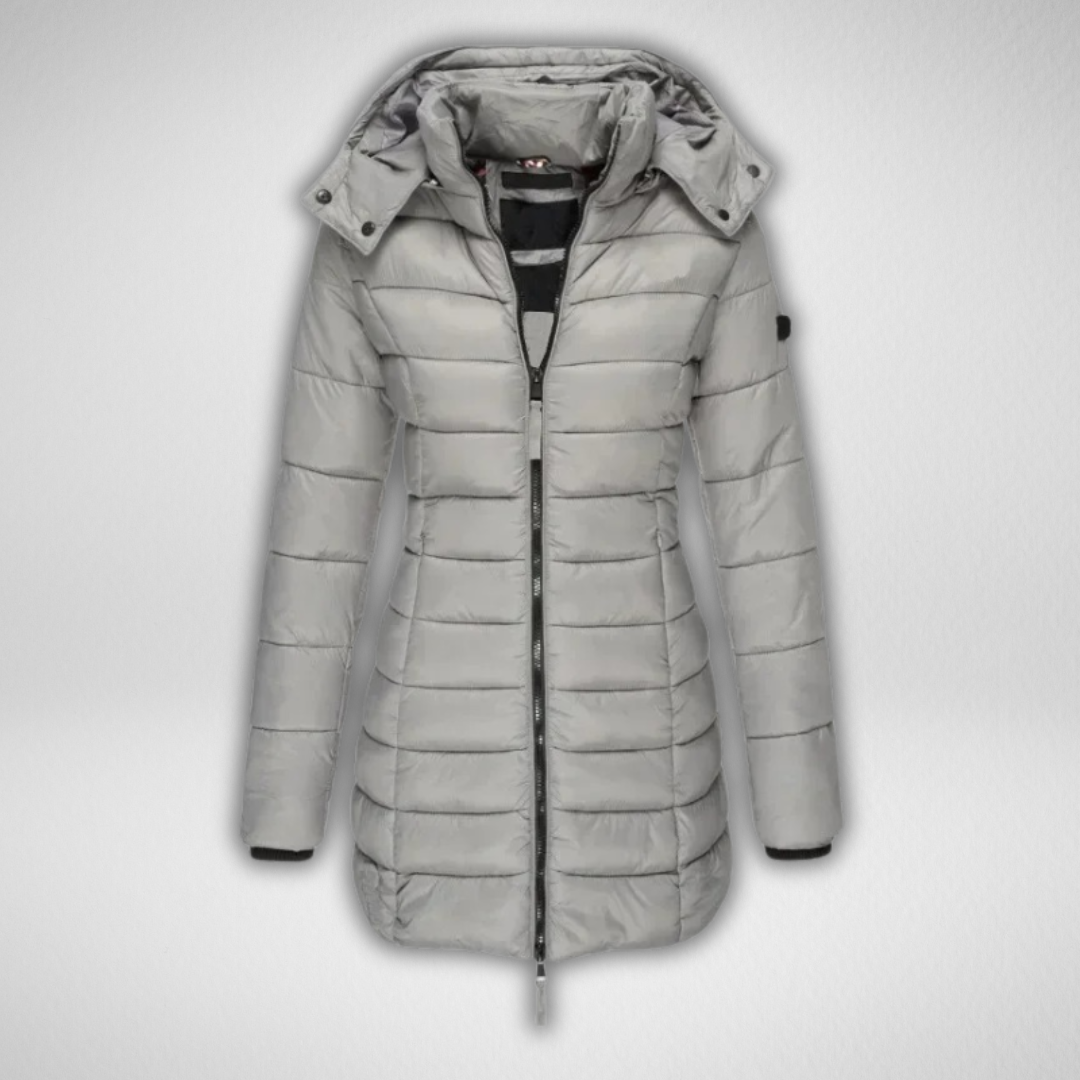 Judy | Cozy Long Puffer Winter Coats with Detachable Hood